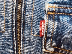 Big E LEVIS Premium Sherpa Lined Hybrid Trucker Jean Jacket Denim Men's M Medium - Picture 1 of 12