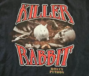 Camiseta Vintage Monty Python and the Holy Grail Killer Rabbit Mediana Años 2000 - Imagen 1 de 9