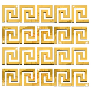 40/60x 3D Acryl Spiegel Wandaufkleber DIY Abnehmbare Abziehbild Wandtattoo Dekor - Bild 1 von 47