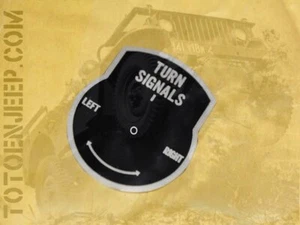 plate plaque plaquette ALU CLIGNOTANT TURN SIGNAL 1 us ww2 - jeep willys - Imagen 1 de 1
