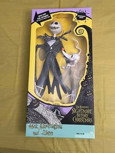 1993 Disney Nightmare Before Christmas 19" Talking / Jack Skellington & Zero - Picture 1 of 8
