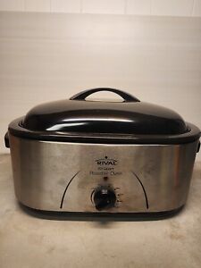 U8 Rival 22 Qt. Stainless Steel Roaster Oven RO230 Cooks up to a 24 lb. Turkey