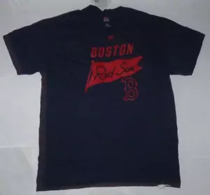 NEW MLB Boston Red Sox Baseball T Shirt Men L Large - Navy Blue- NEW NWT - Picture 1 of 1