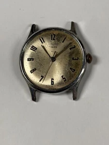 Vintage 1969 Timex Marlin 2017-2465 Herren Silber Handaufzug Mechanische Uhr TEILE - Bild 1 von 5