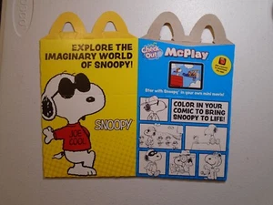 2018 McDONALDS HAPPY MEAL SPIELZEUG, SNOOPY, (SNOOPY HAPPY MEAL BOX) - Bild 1 von 2
