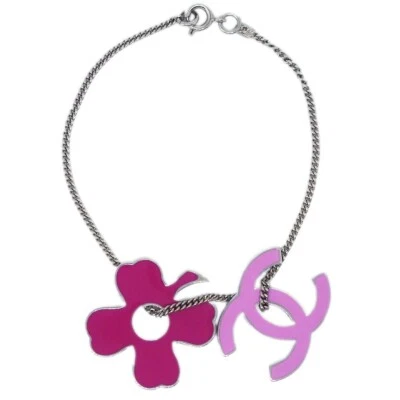 Chanel Silver CC Clover  Chain Bracelet 04P 124780 - Image 1 of 4