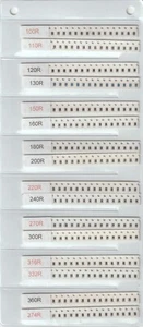[640pcs] 0805 SMD KIT RESISTOR 100R-910R 32 VALUES x 20pcs - Picture 1 of 2
