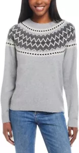 Maglione donna pullover maglia grigio nuovo con etichette resistente alle intemperie vintage taglia L $60 FFF346 - Foto 1 di 2