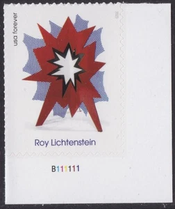 US 5792 Roy Lichtenstein Standing Explosion F Plate Single LR MNH 2023 - Bild 1 von 1