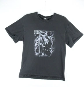 Invicta Kuru Anime X GYM T-Shirt Mens Small Black Sword Blade Unconquerable Crew - Picture 1 of 6
