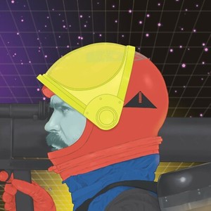 Original LEGO Art Spyrius Chief visor up 8"x8" print