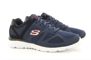 Skechers 58350 Verse Flash Point para hombre entrenador azul marino/negro  - Imagen 1 de 8