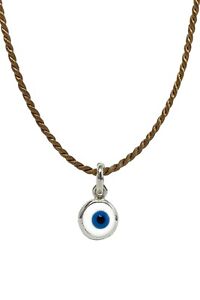 14k Gold Filled Evil Eye Silk Choker Necklace Protection Good Luck Turkish Gift