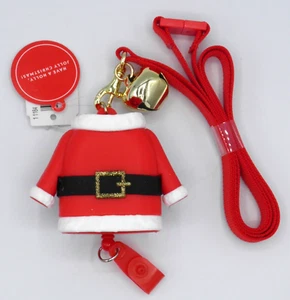 Bath & Body Works Santa Suit Pocketbac Holder Sanitizer Gel Lanyard for ID - Picture 1 of 4