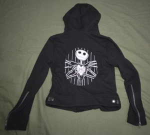 Disney Tim Burton's The Nightmare Before Christmas Hoodie Jacket S Women's - Picture 1 of 8