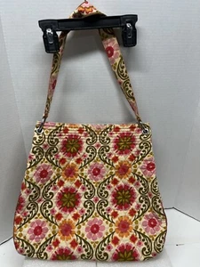 BOLSO DE MANO VERA BRADLEY DISEÑO FLORAL. VENDIDO COMO ESTÁ UN PEQUEÑO LUGAR ENCONTRADO - Imagen 1 de 4