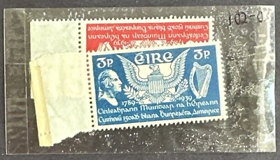 Irlanda 1939 Juego Sellado de 2 MNH Sc #103-102 Washington Harp Eagle Constitution Foto 1 de 2