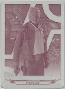 Star Wars Galactic Files Reborn ~ PRINTING PLATE for card TFA-8 Han Solo magenta