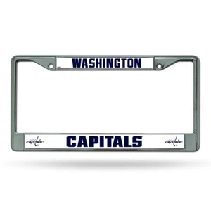 Washington Capitals Chrome Metal License Plate Frame FREE US Shipping - Picture 1 of 5