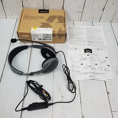 JABRA HSC010 UC VOICE 150 MS 1599-823-109 Corded Headset Work From Home GUC - Image 1 of 4