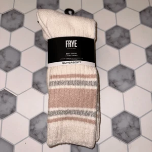 Frye Women’s Super Soft Boot Socks - Pack of 2 - Pink Gray White - Picture 1 of 5