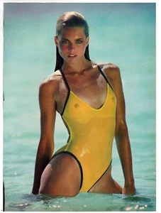 Unique 1985 Kim Alexis Sports Illustrated Swimsuit Model Magazine Photo 8.5"x11" - Picture 1 of 1
