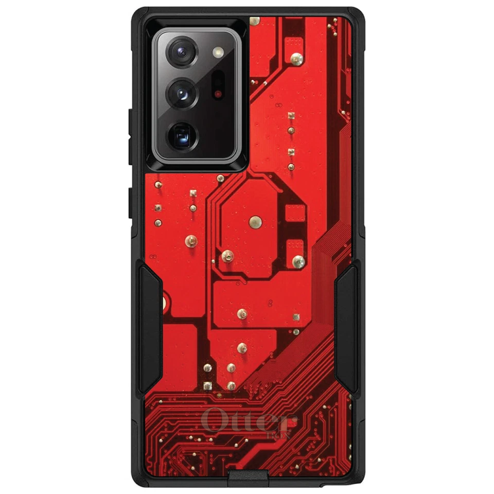 Placa de circuito roja OtterBox Commuter para Galaxy Note (elige modelo) Foto 1 de 1