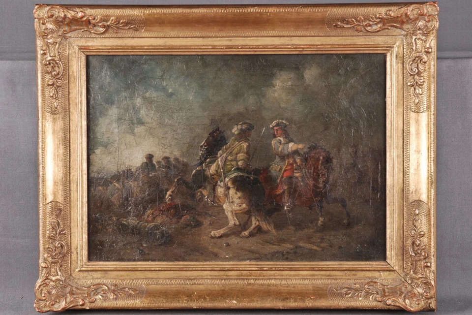 S-92 Oil Painting Battle Scene by Adam Eugen - Image 1 of 1