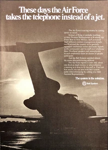 1977 Bell System Print Ad Air Force Teleconferencing Network Kirkland AFB - Picture 1 of 1