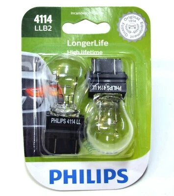 Philips LongerLife 4114 31.2/8.3W Dos Bombillas Señal de Giro Trasero Repuesto Estacionamiento Foto 1 de 4