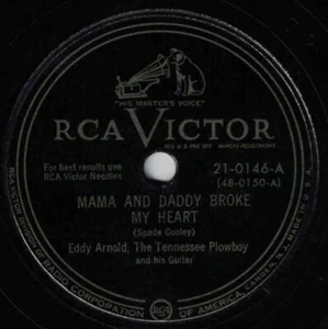 Eddy Arnold 78 Mama & Daddy Broke My Heart / Take Me In Your Arms & Hold Me SH1C - Picture 1 of 2