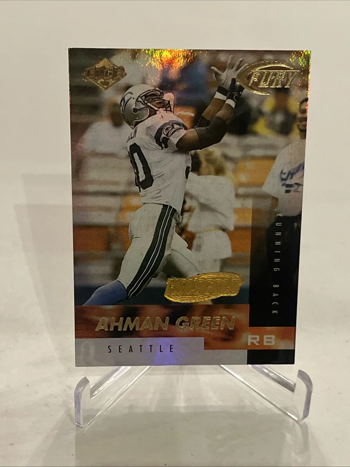 Holograma Collector's Edge 1999 verde AHMAN #55 Nebraska Cornhuskers 34/50 ¡Raro! Foto 1 de 2