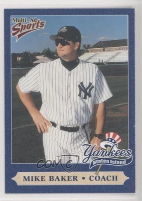 1999 Multi-Ad Sports Staten Island Yankees Mike Baker #2 - Image 1 of 2