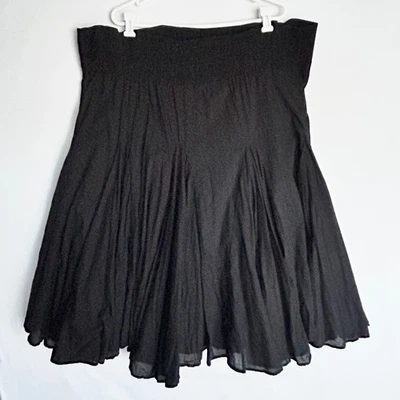 Falda midi plisada en capas 100 % algodón tu propio estilo Yvos 4X 5X 6X Foto 1 de 4