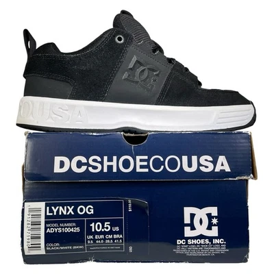 DC Lynx OG ADYS100425 Mens Black Suede Skate Sneakers Shoes Men’s Size 10.5 - Image 1 of 4
