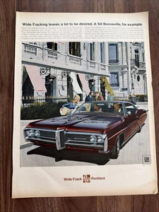 1968 Pontiac Bonneville Classic Car Print Ad GM Mark Of Excellence - Picture 1 of 4