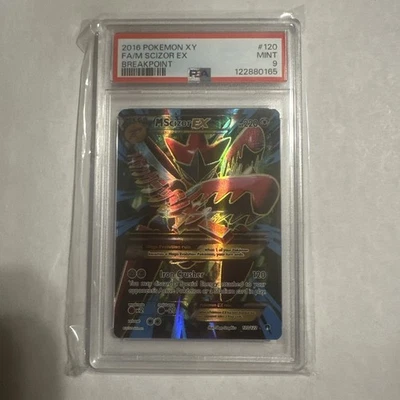 2016 Pokemon XY Breakpoint M Scizor EX Full Art #120 PSA 9 - Image 1 of 2