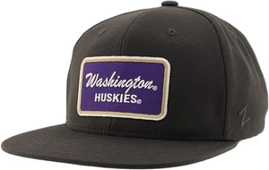 ZHATS Standard NCAA Officially Licensed Huskies Snapback Hat Big Rig Gray/Gray - Picture 1 of 7