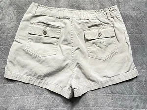 Vintage GUESS Chino Shorts Damen Größe 29 High Waist Khaki Y2K 90er - Bild 1 von 10