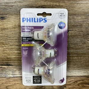 Pack of 3 Philips LED Indoor Spot 50w replacement 6W LED/DEL 400 lumens - Picture 1 of 6