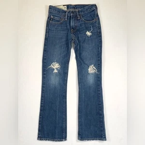 ABERCROMBIE & FITCH Kids Girls' Low-Rise Slim Bootcut Jeans Western Fall Size 10 - Picture 1 of 14