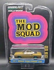 Greenlight Hollywood CHASE The Mod Squad '71 Dodge Challenger 340 macchina verde  - Foto 1 di 2
