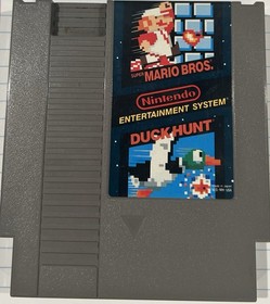 Super Mario Bros NES Duck Hunt 1985 AUT&Eacute;NTICO solo cartucho probado