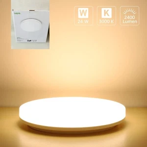 Luz de Techo LED Lepro 24W, Impermeable IP54 Blanco Cálido 3000K, 200W 2400lm, 28cm - Imagen 1 de 23