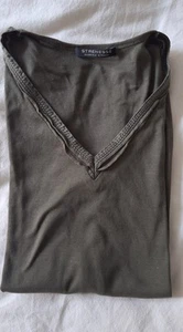 Strenesse Edelshirt S 36Oliv Neu Kurzarm Baumwolle Und Seide  - Bild 1 von 4