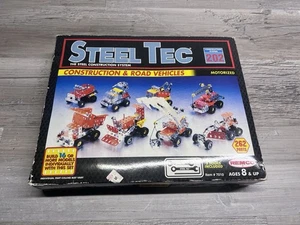 Vintage Remco Steel Tec Construction & Road Vehicles Motorized Set 202 New Open - Picture 1 of 6