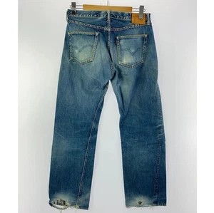 THE FLAT HEAD Jeans Denim Pants Indigo Lot. 2002 Size 32x36 Used from Japan - Picture 1 of 4