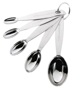 Cuisipro Set di Cucchiai di Misurazione in Acciaio Inox Argento, Standard - Foto 1 di 4