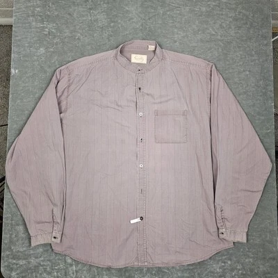 Camisa Scully De Colección Para Hombres XL Western Banda Cuello Bolsillo Rayas Abotonada Años 90 Foto 1 de 4
