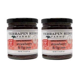 Terrapin Ridge Farms  Strawberry & Fig Jam Gluten Free, Fat Free, Vegan – 2 Jars - Picture 1 of 1